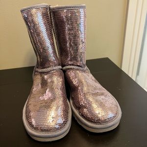 Pink Sparkled Uggs